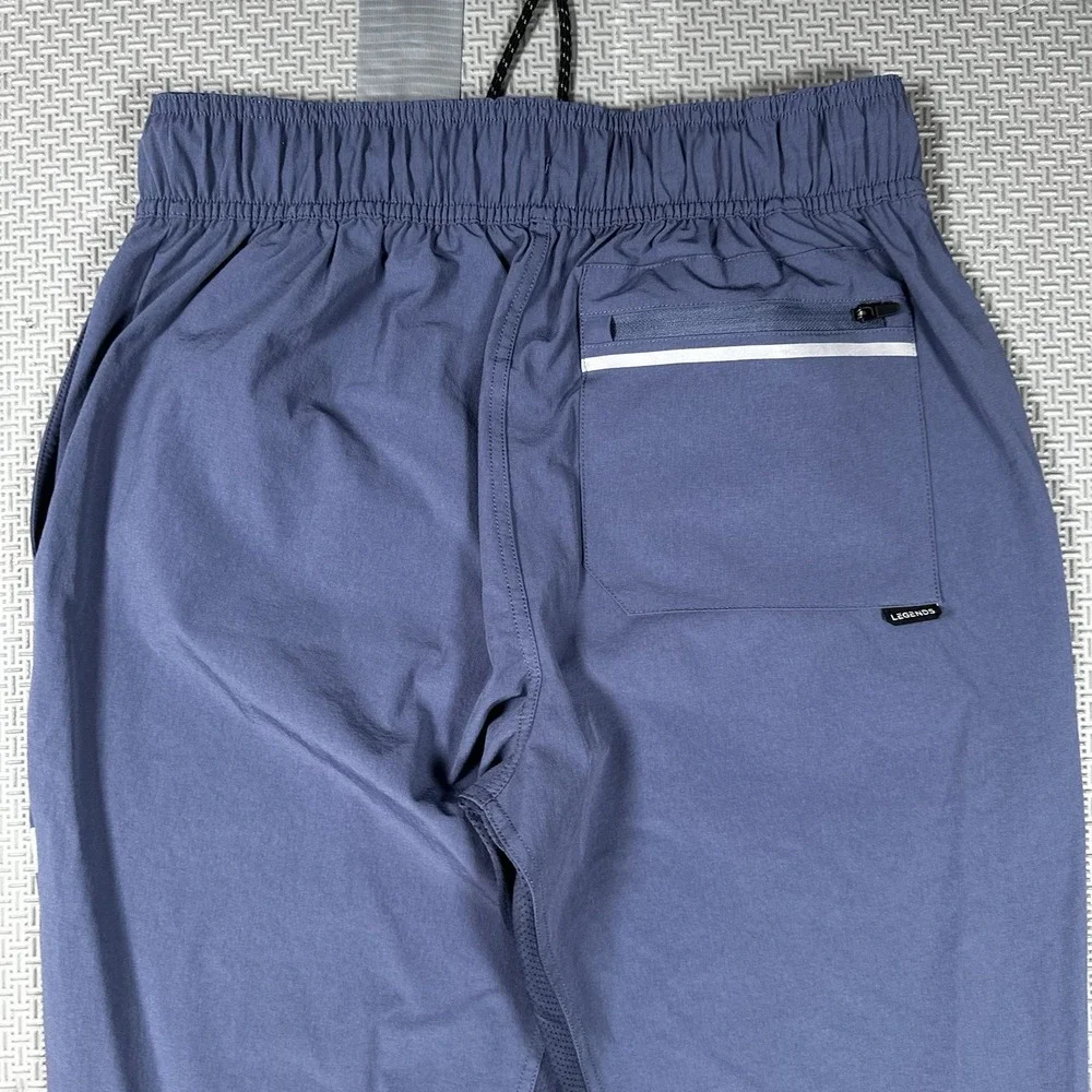 NEW Legends Carson Pant Men S Jogger Ankle Zip Nylon Windbreaker Reflecive 30x28